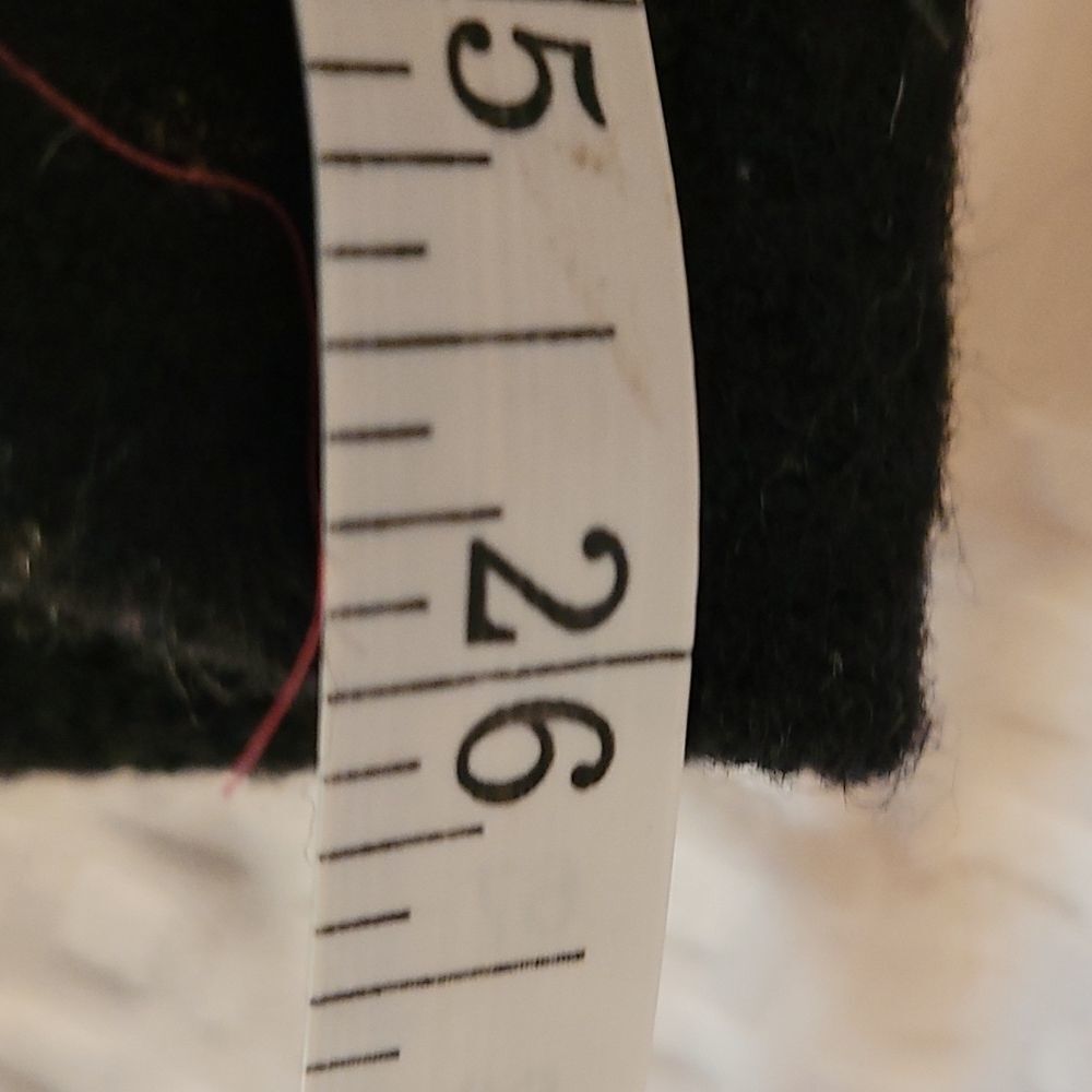 Black Mixed Wool Moto Jacket - Picture 14 of 15